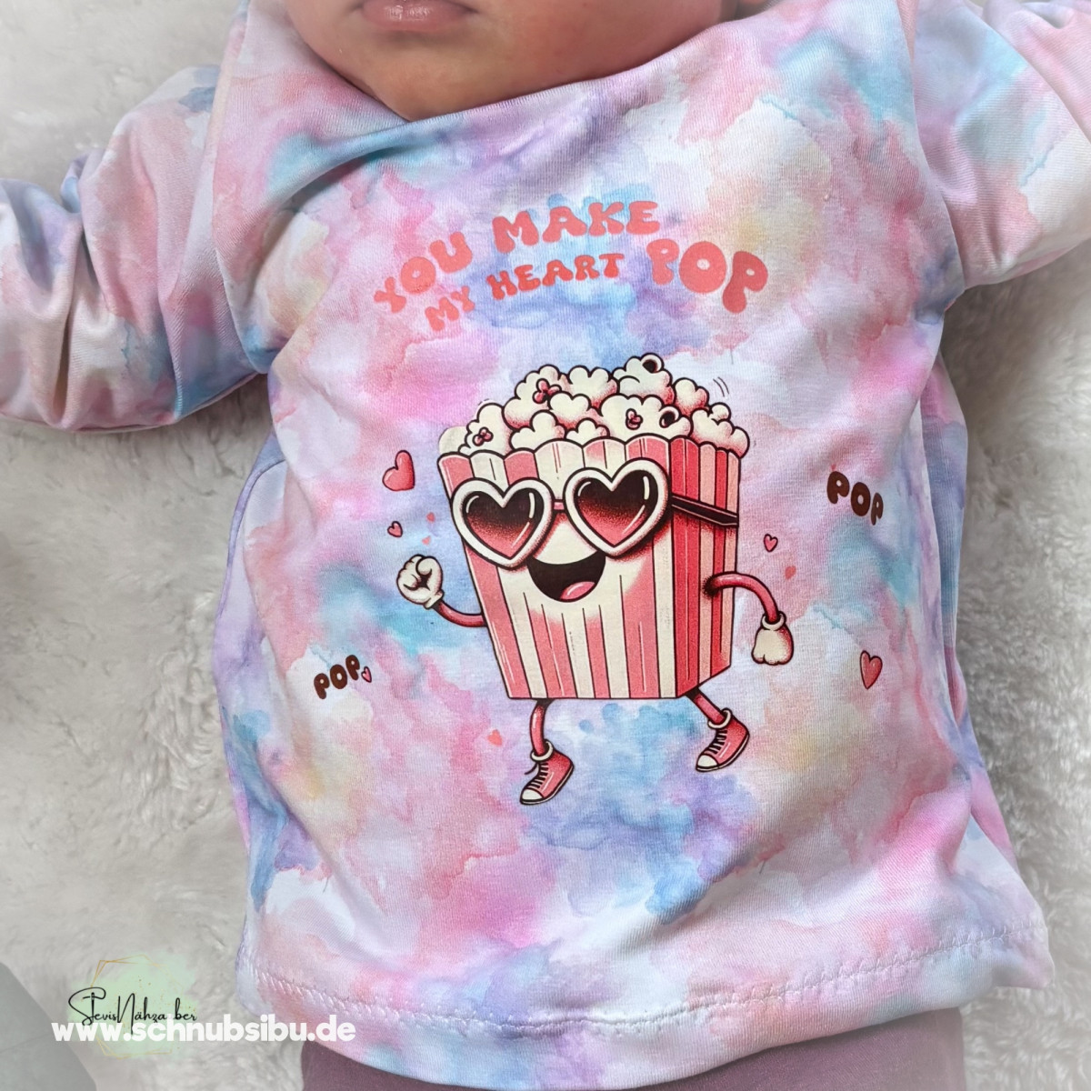 Bügelbild Popcorn